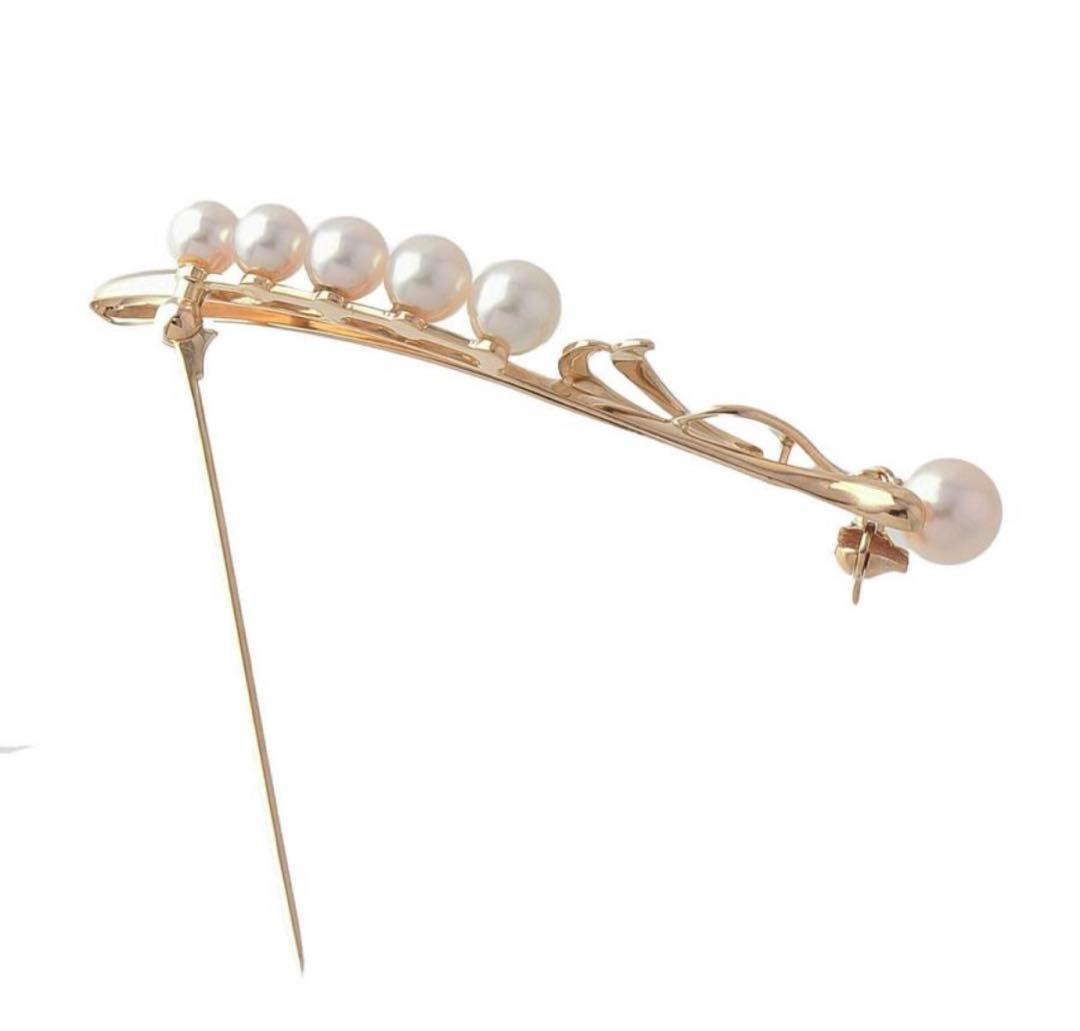 ミキモト パール ブローチ アコヤ真珠 K14YG ゴールド MIKIMOTO