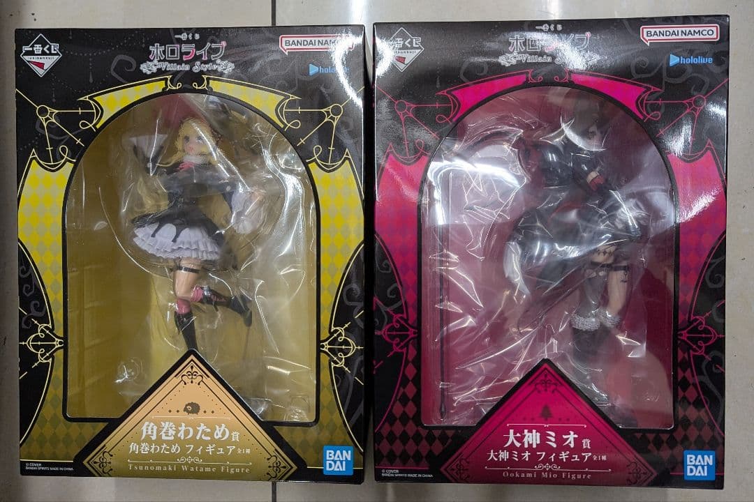 一番くじ　ホロライブ　フィギュア　大神ミオ　角巻わため　２体セット