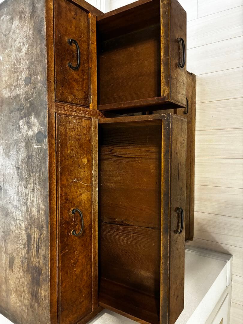 ［引き取りお値引き可能］けや木製タンス 骨董 箪笥 昭和レトロ