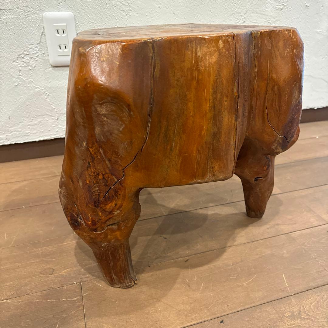 天然木 切り株 スツール オブジェ