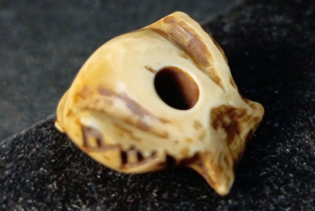 江戸時代 織締め 「福良雀」 根付