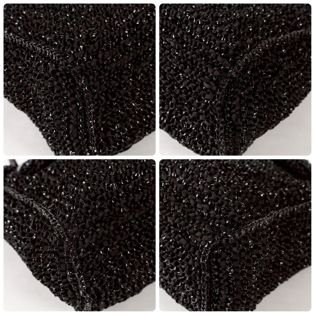 【極美品✨】アンテプリマ 保存袋付き ハンドバッグ ワイヤーバッグ ブラック