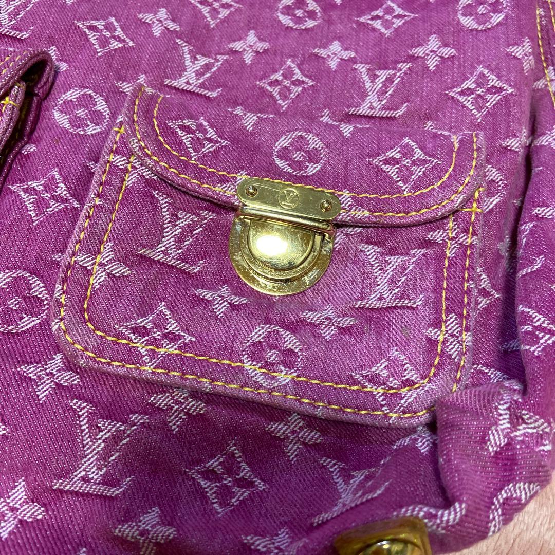 Louis Vuitton モノグラム デニム バギーGM ピンク