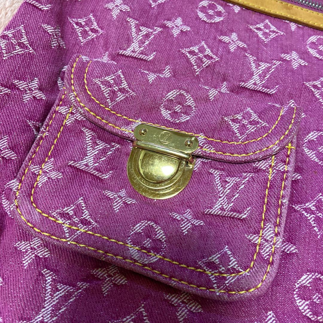 Louis Vuitton モノグラム デニム バギーGM ピンク