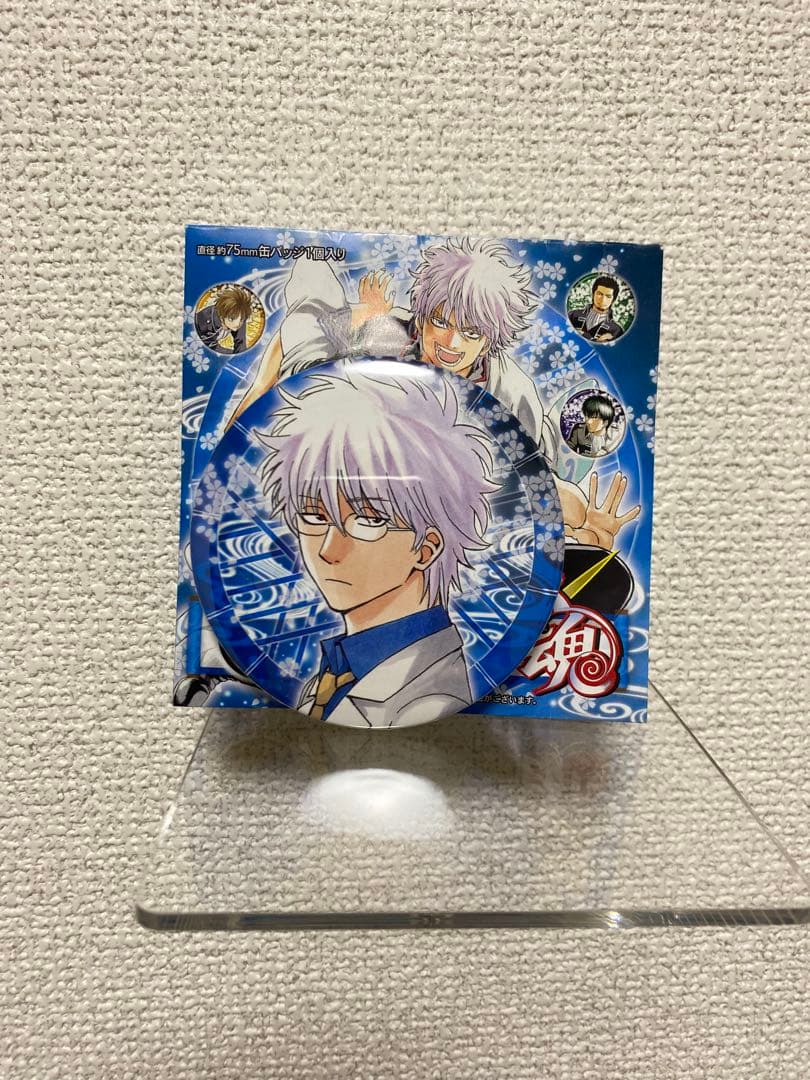 大銀魂展 坂田銀八 原作絵 缶バッチ 坂田銀時 3年Z組 銀八先生