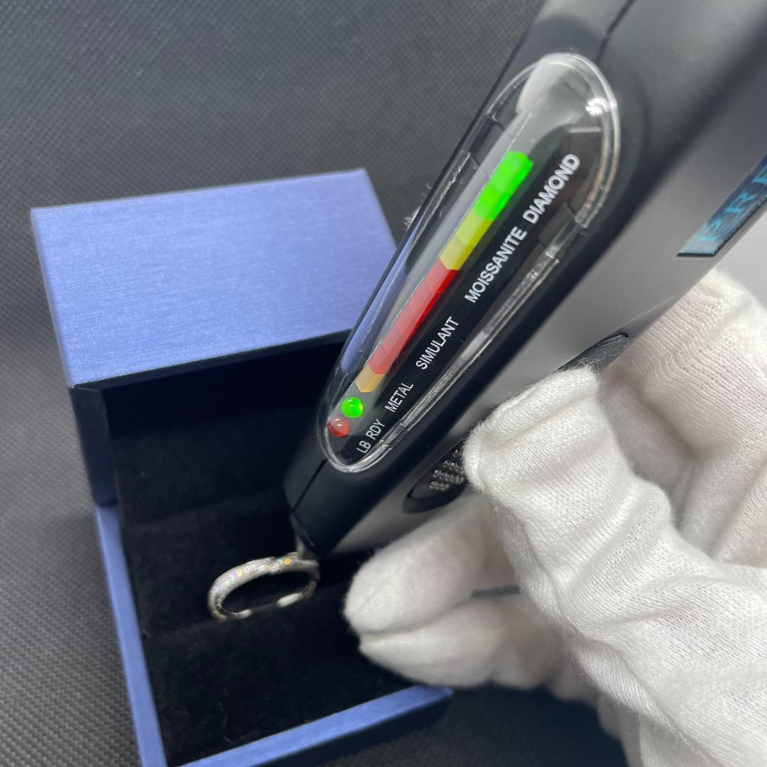 【4号】モアサナイト ツイスト フルエタニティ リング　シルバー