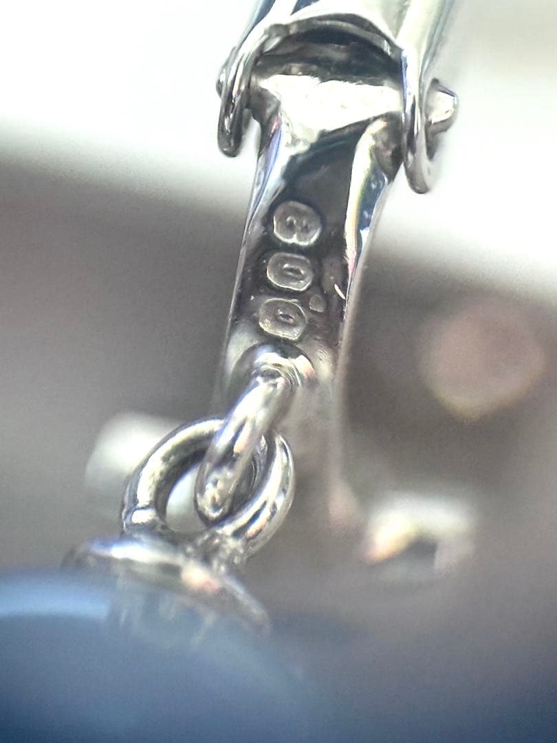 専用！真珠科学研究所オーロラオーシャンブルー黒蝶真珠ダイヤモンドイヤリングWG