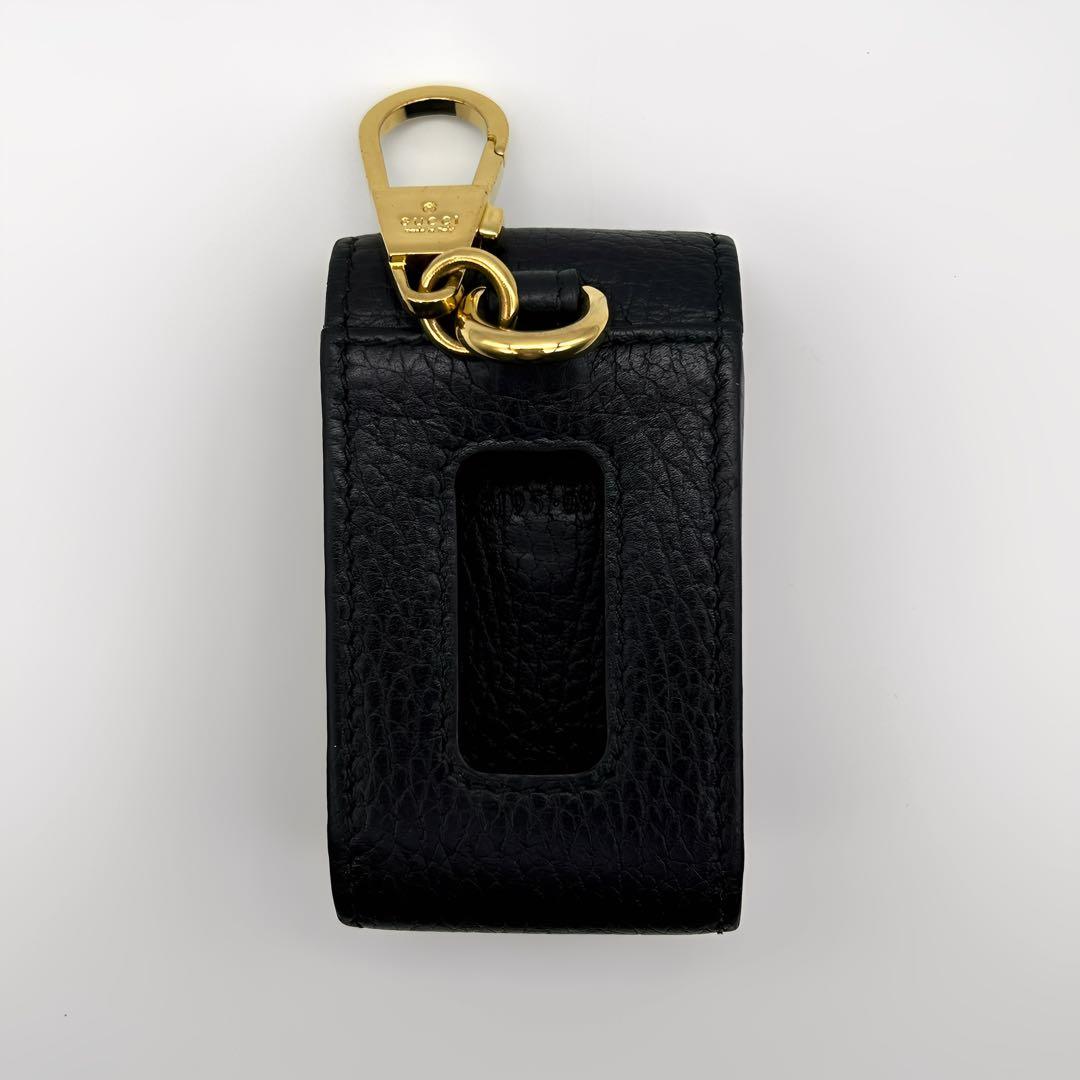 【極美品】 GUCCI スマートキーケース プチマーモント GGロゴ ブラック