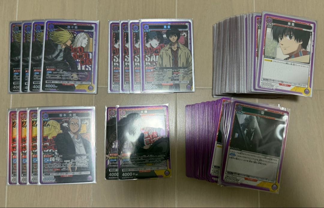 ぽ*こ様 ユニオンアリーナ　サカモトデイズ　紫ORDER構築済みデッキ＋デッキパ