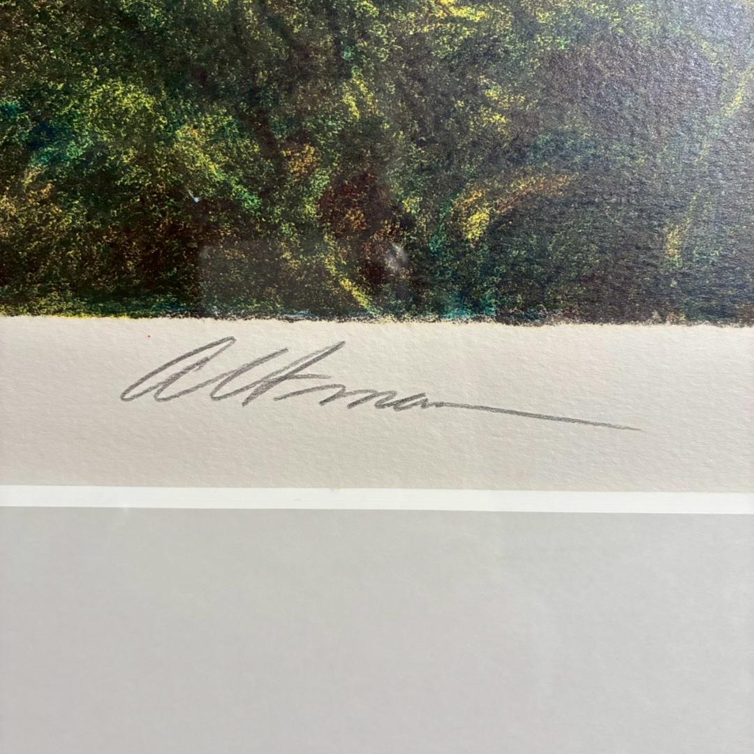 ハロルド・アルトマン「trio」リトグラフ 1988年 直筆サイン入り 額縁入り