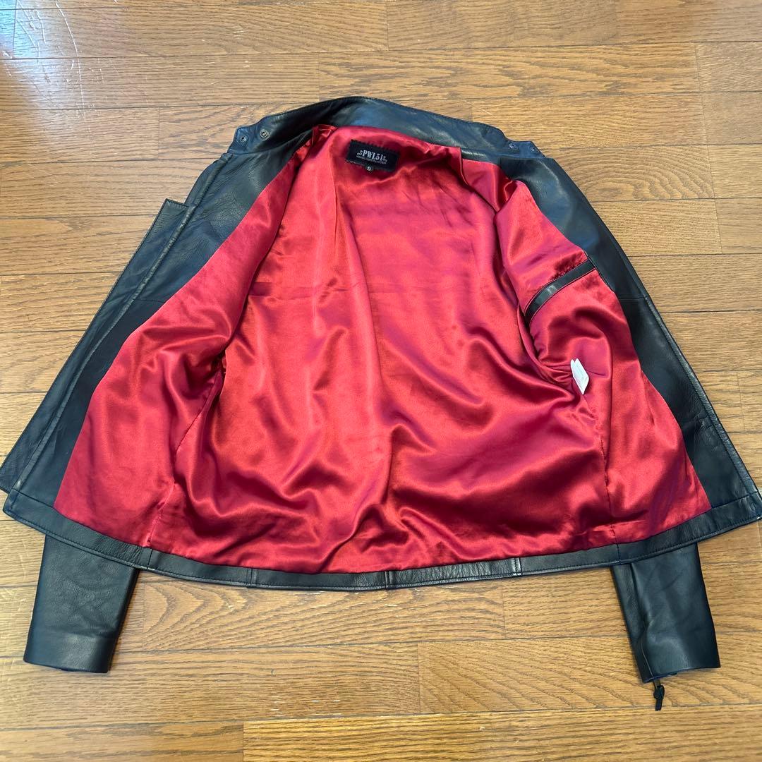 シングルライダースジャケット 本革 ラムレザー　革ジャン