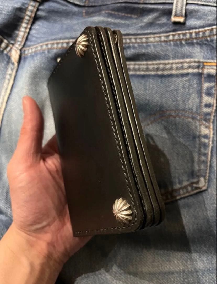 ミドルトラッカーウォレット　シルバー925アポロコンチョカスタム