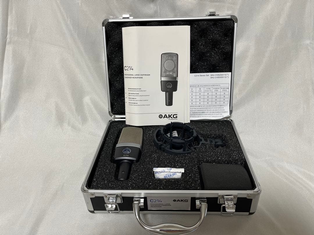 AKG C214 コンデンサーマイク ハードケース付き