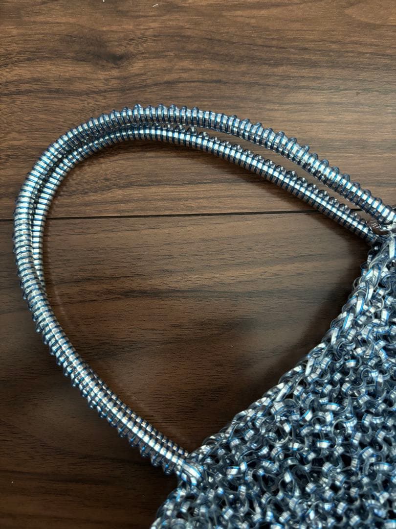 ANTEPRIMA アンテプリマ　ワイヤーバック　ブルーシルバー