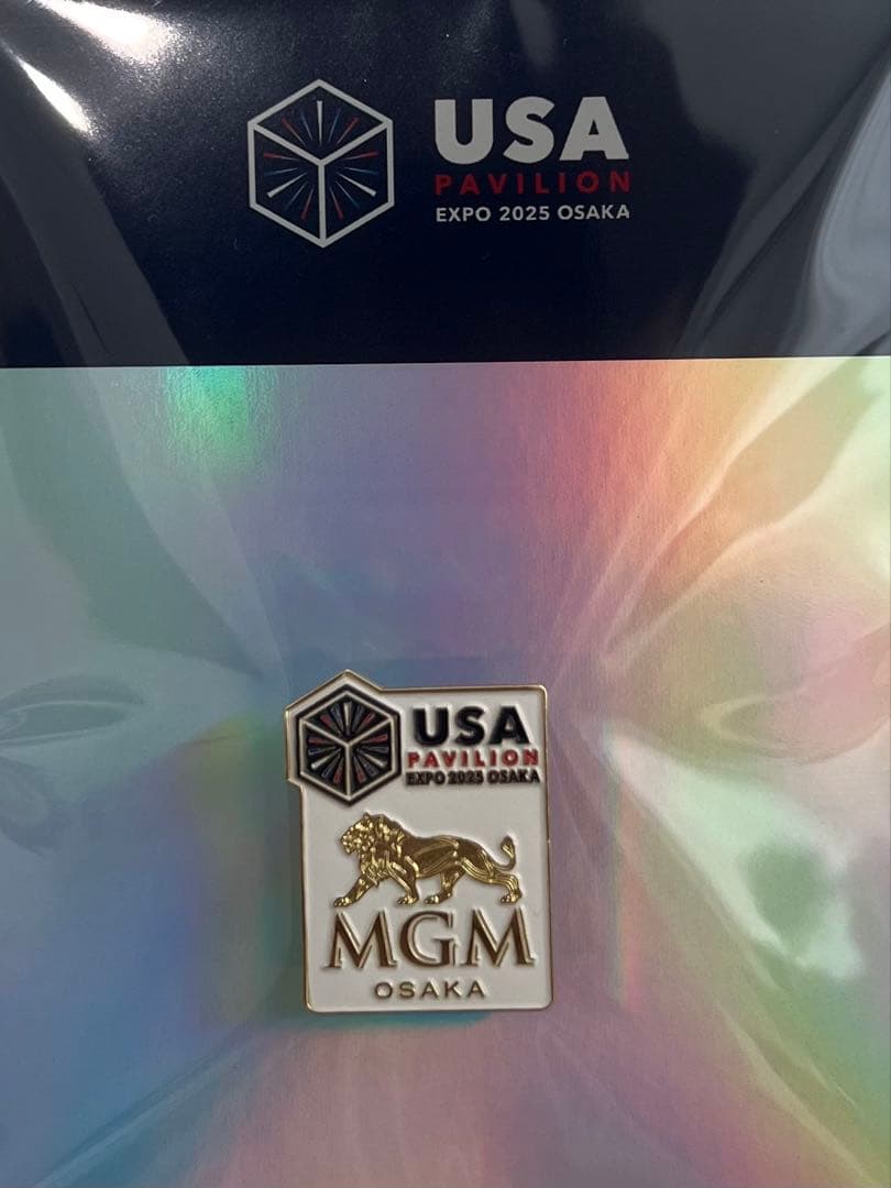 激レア！大阪関西万博アメリカ館 MGM ピンバッジ 2025