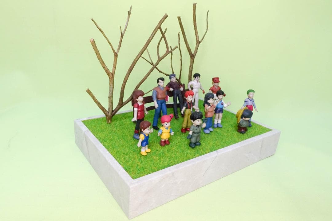 銀河漂流バイファム　消しゴムフィギュア　ジオラマ