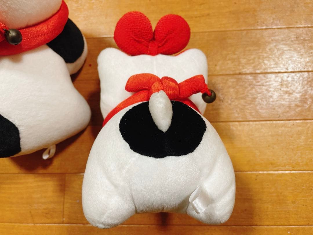 ハローキティ 狛犬 ぬいぐるみ サンリオ 和風 平成 レトロ 廃盤 希少 2個