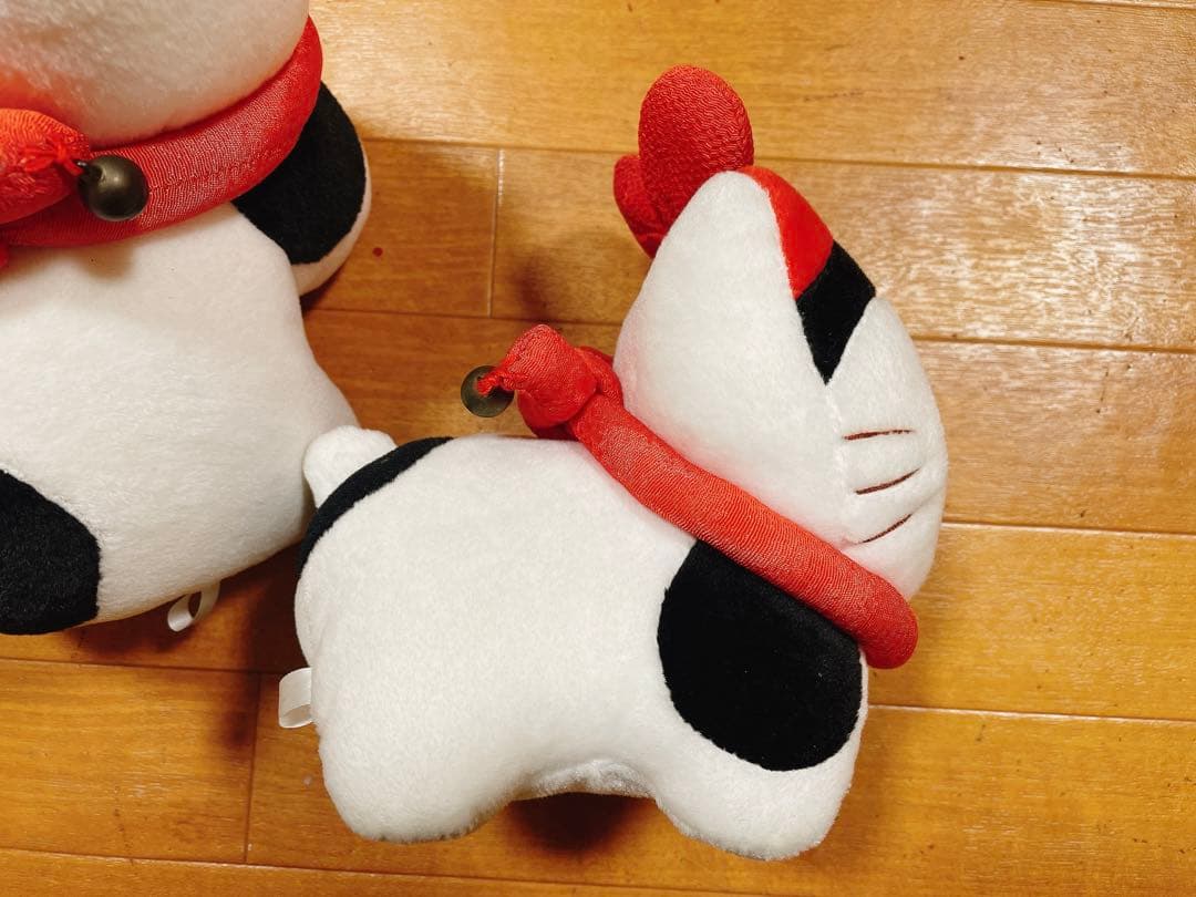 ハローキティ 狛犬 ぬいぐるみ サンリオ 和風 平成 レトロ 廃盤 希少 2個