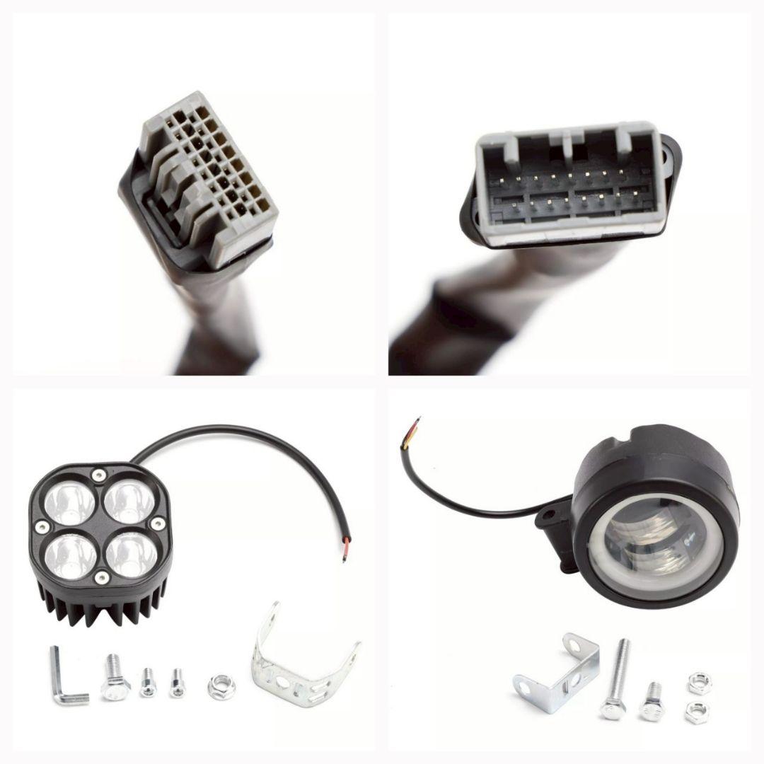 ハンターカブ CT125 LED デュアルヘッドライト フロントラック 一体型