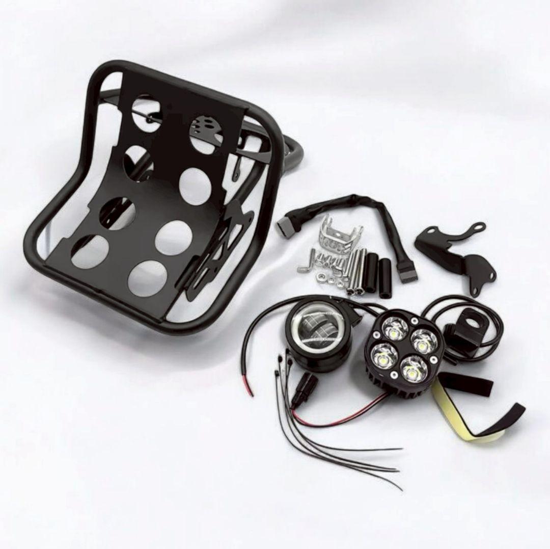 ハンターカブ CT125 LED デュアルヘッドライト フロントラック 一体型