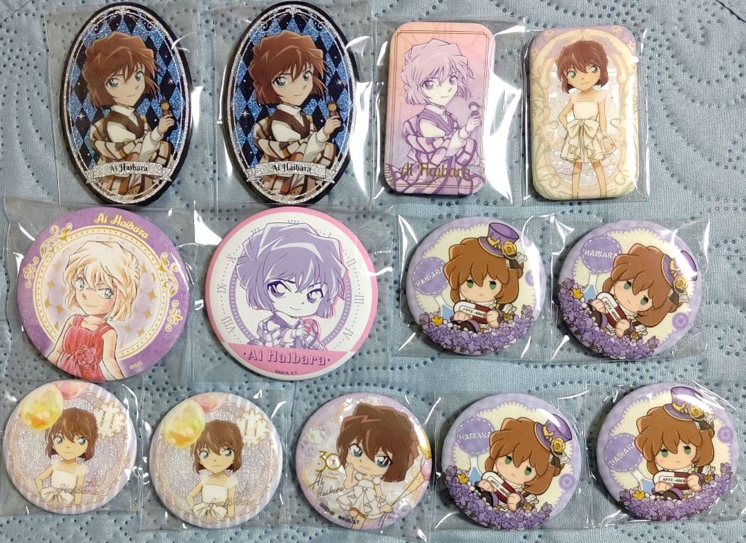 名探偵コナン 灰原哀 中国 缶バッジ まとめ売り