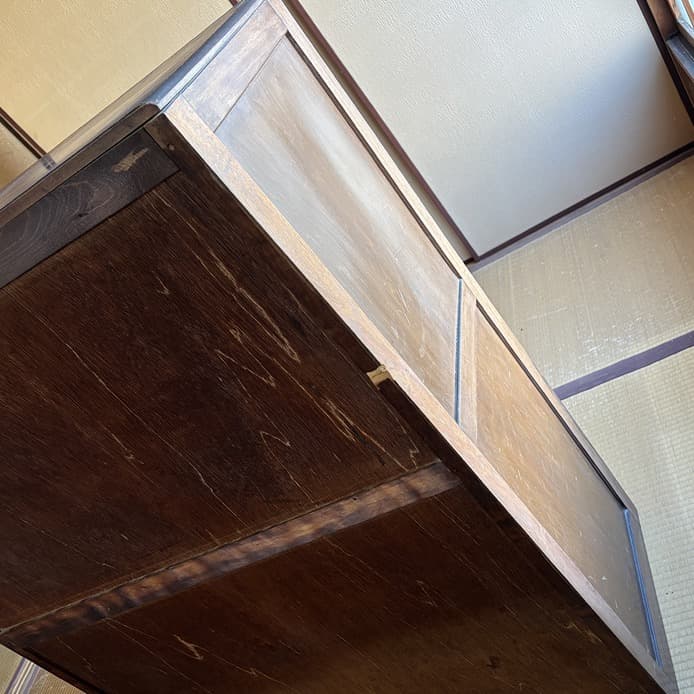 箪笥　木製　6段　120センチ　洋服箪笥　洋服ダンス　たんす　昭和レトロ　レトロ