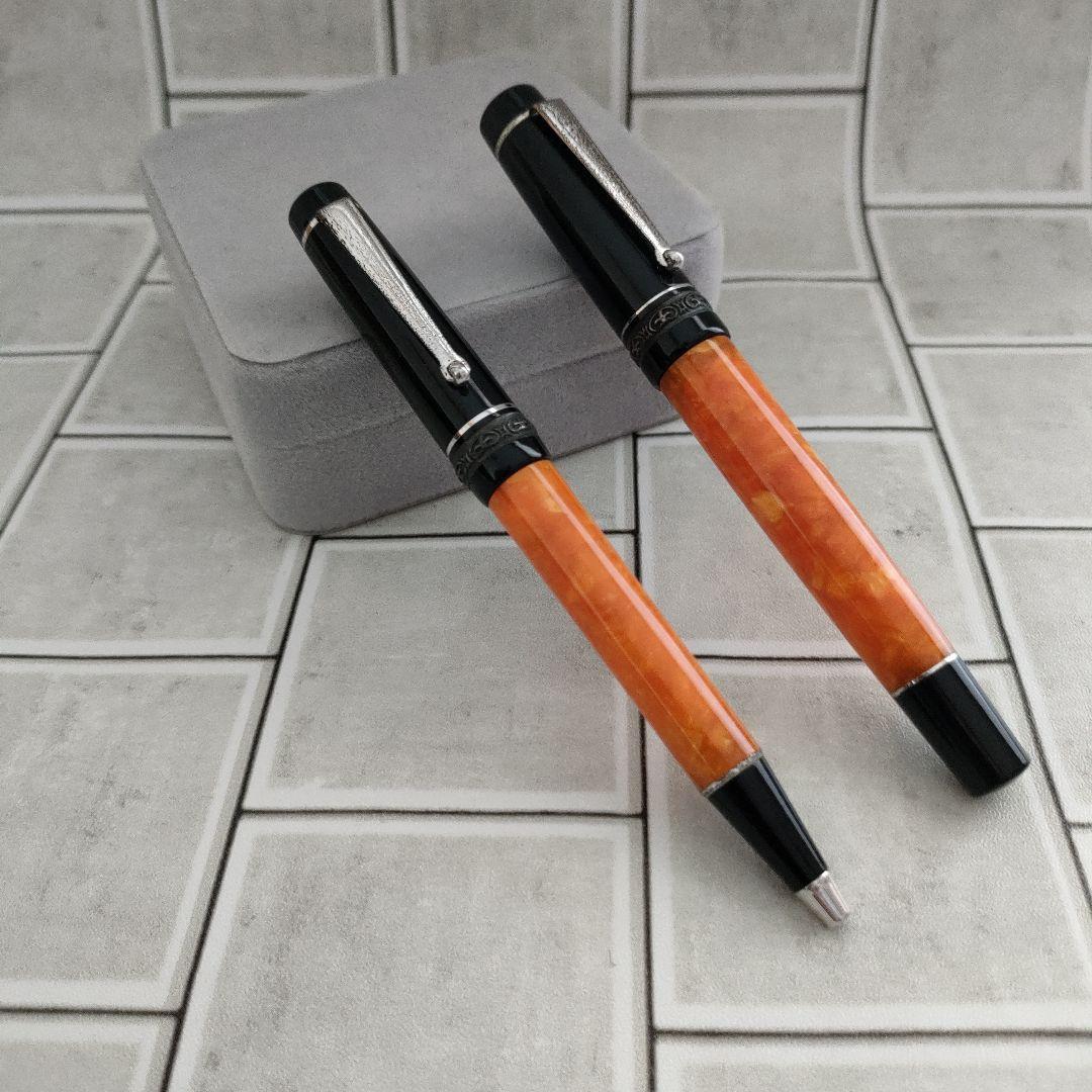 デルタ（delta）ドルチェビータ　万年筆　ボールペンセット　箱付き