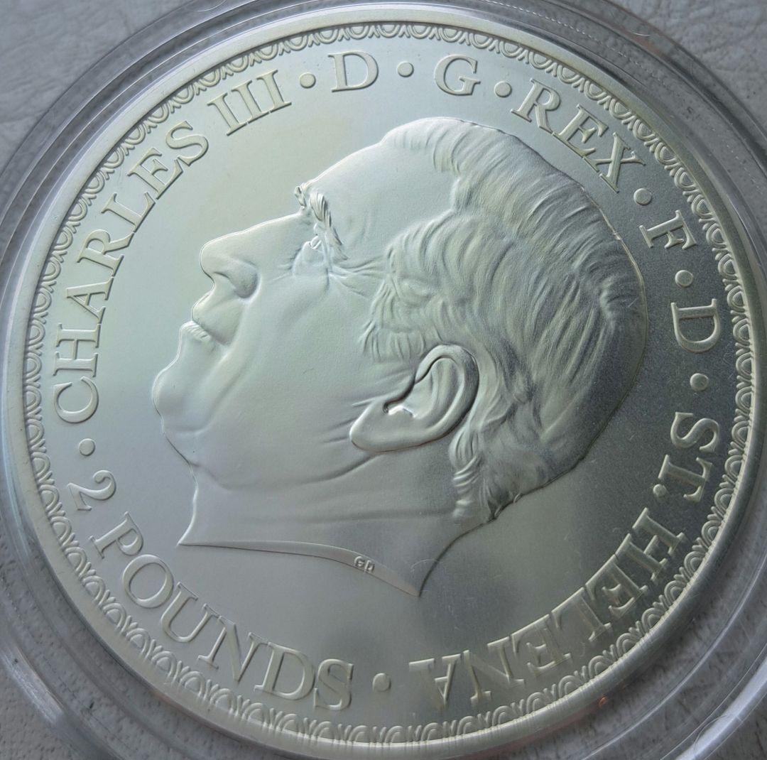 2023年「ウナとライオン」純銀2オンス銀貨