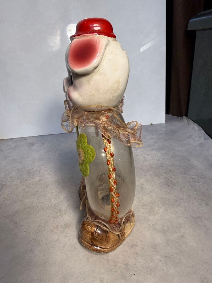 昭和レトロ 瀬戸ノベルティ 豚 貯金箱 池田丸ヨ製陶 ドーナツ型 陶器 置物