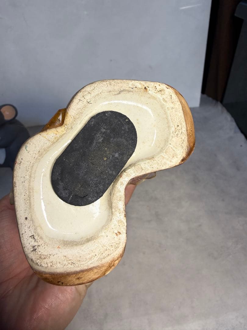 昭和レトロ 瀬戸ノベルティ 豚 貯金箱 池田丸ヨ製陶 ドーナツ型 陶器 置物