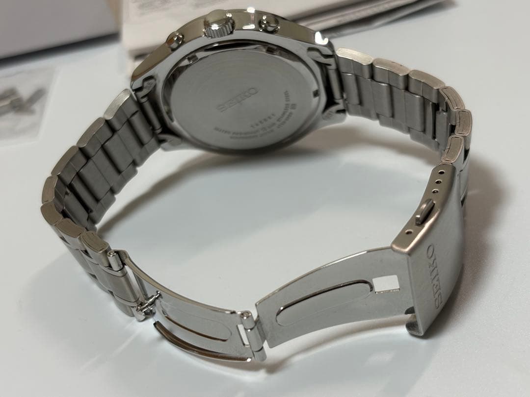 【美品】SEIKO セイコー クロノグラフ 4T57-00B0 クォーツ ブルー