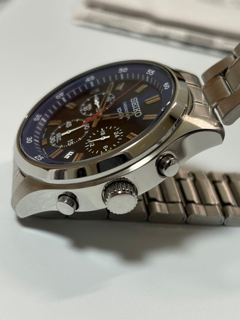 【美品】SEIKO セイコー クロノグラフ 4T57-00B0 クォーツ ブルー