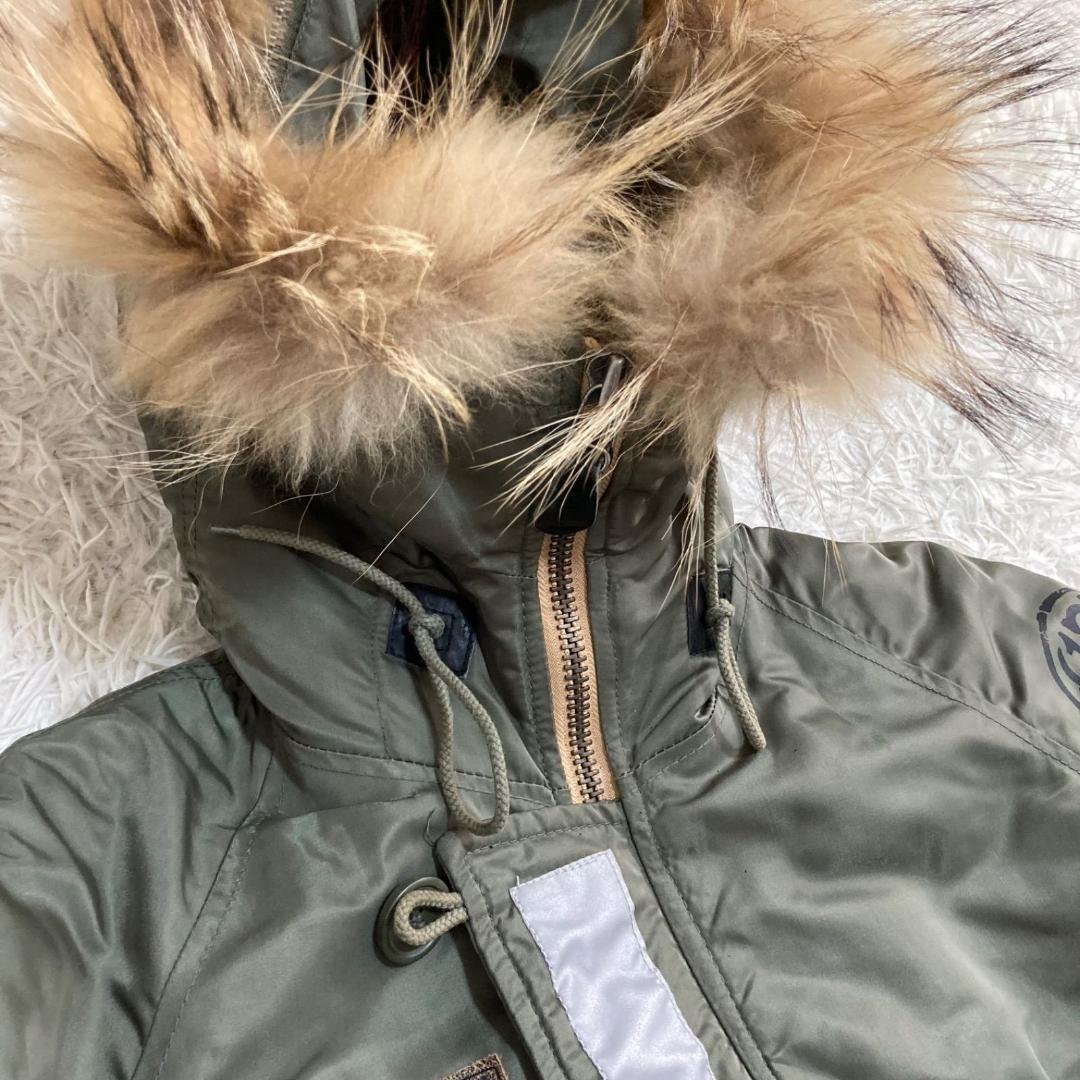 15889✨AVIREX N-3B ステンシル グリーン フライトジャケット