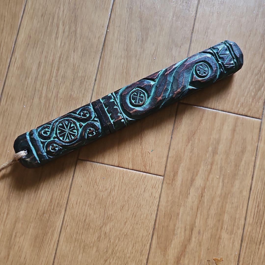 阿部紀男「ペーパーナイフ」アイヌ文様