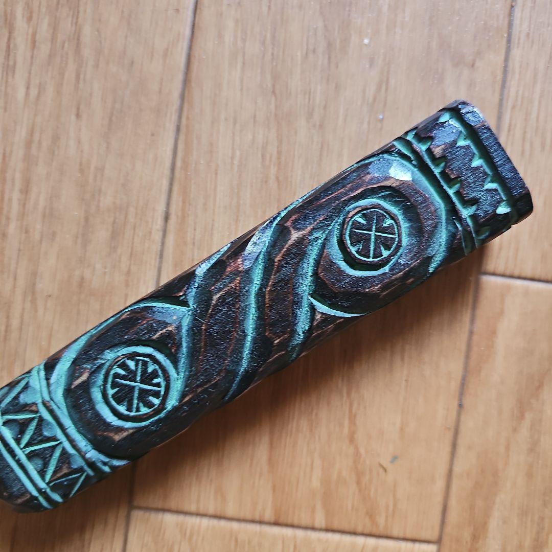 阿部紀男「ペーパーナイフ」アイヌ文様