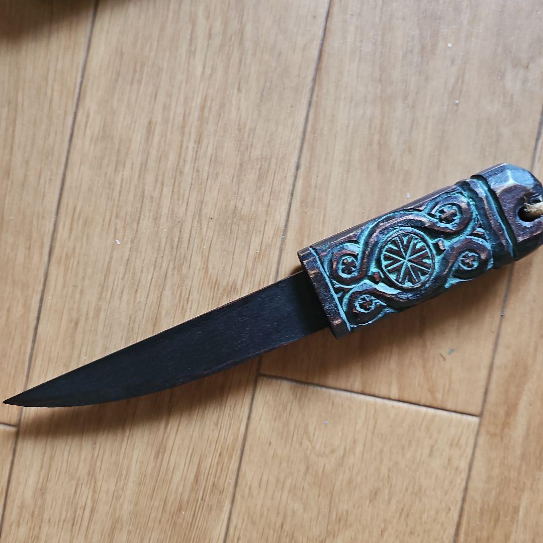 阿部紀男「ペーパーナイフ」アイヌ文様