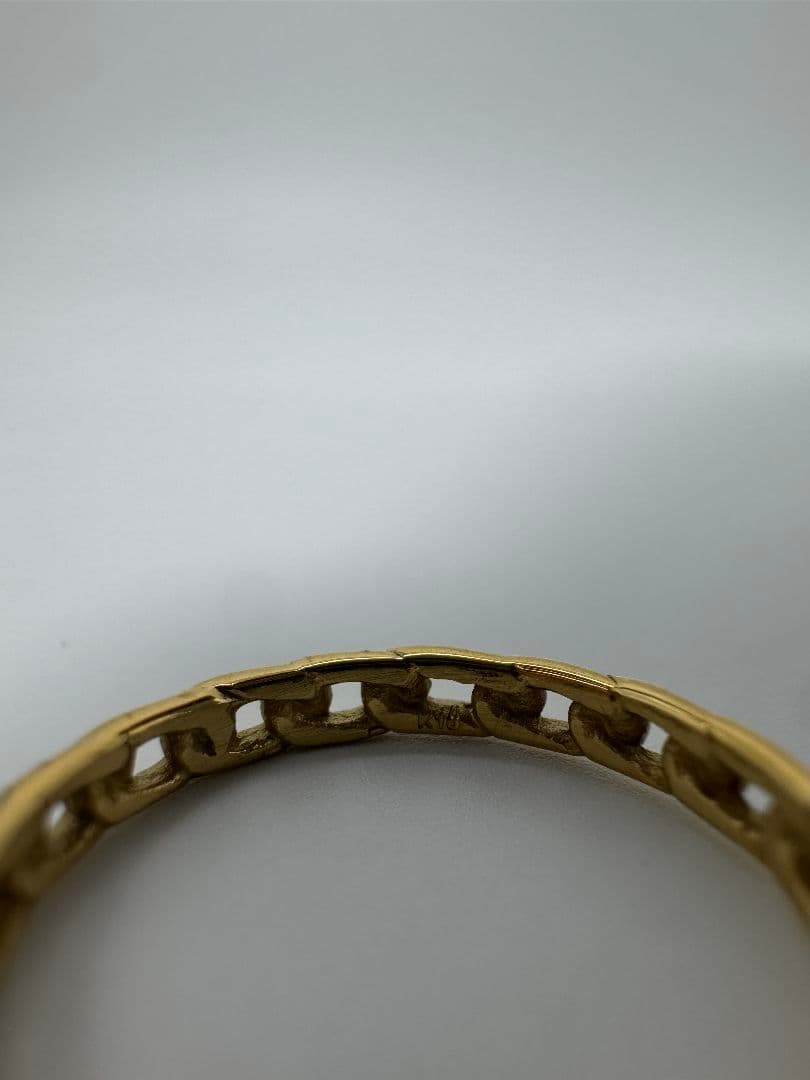k18ゴールド リング 1.18g 2.7mm幅 11号
