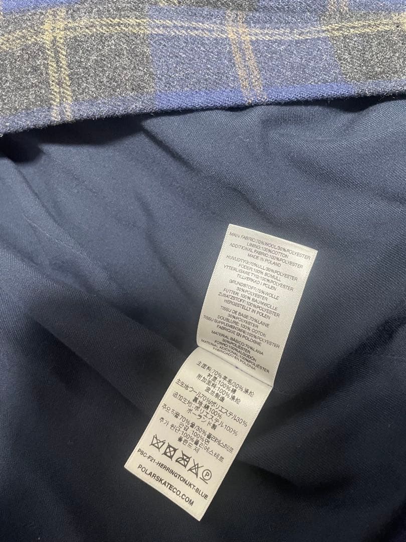 polar skate co. チェック ジャケット ブルゾン