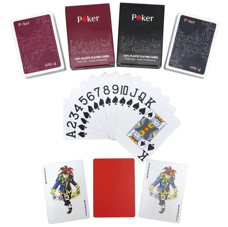 PokerStars ポーカー用トランプ１６デッキ（黒・赤　各８デッキ）