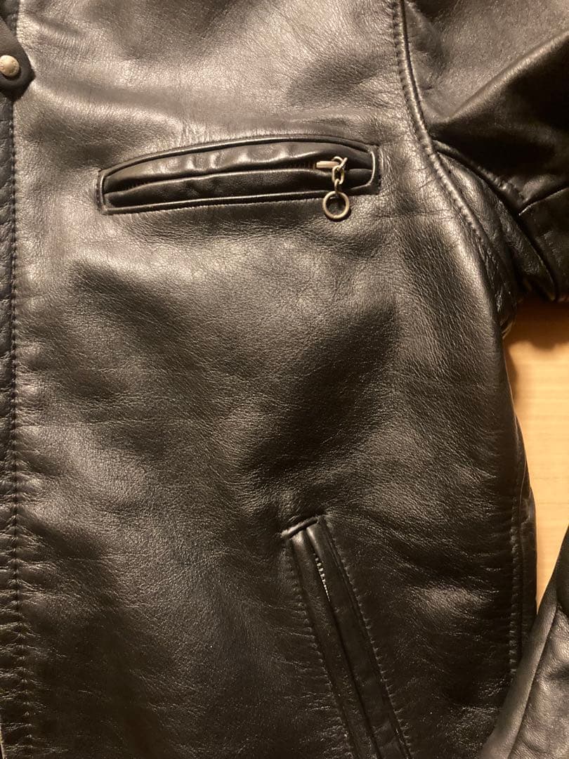 k*4様 Schott ライダースジャケット 黒 38 シングル 641 ショッ