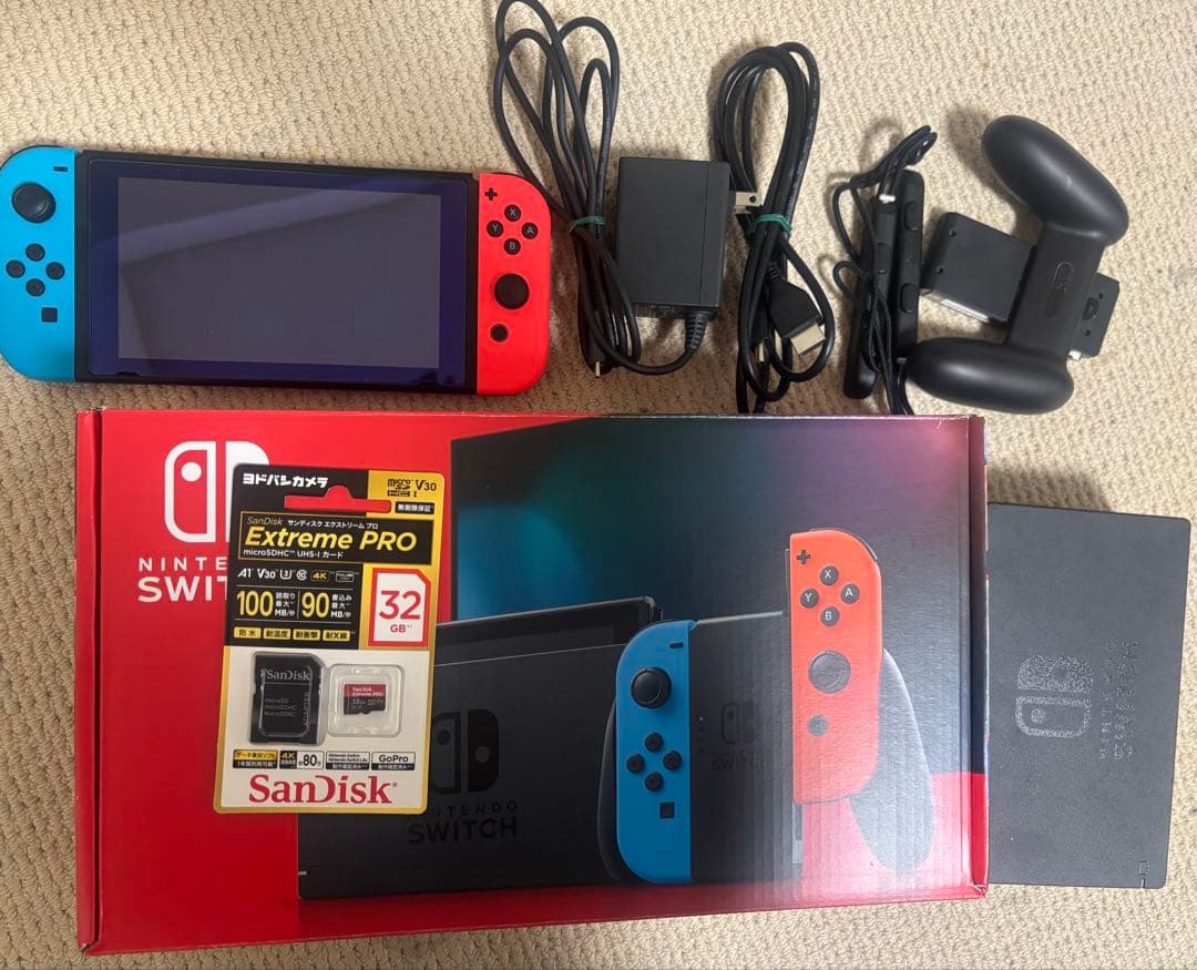 さ*☆様 Nintendo Switch 本体 バッテリー強化版 SDカード、ケ