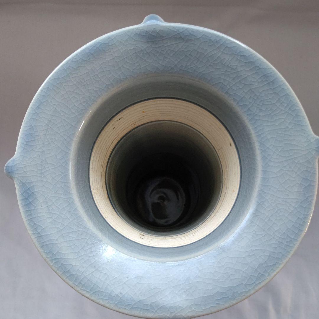 桐竹文 花瓶 山崎 光洋銘『鳳玉』 嵯峨御流好 片山宥雄大僧正