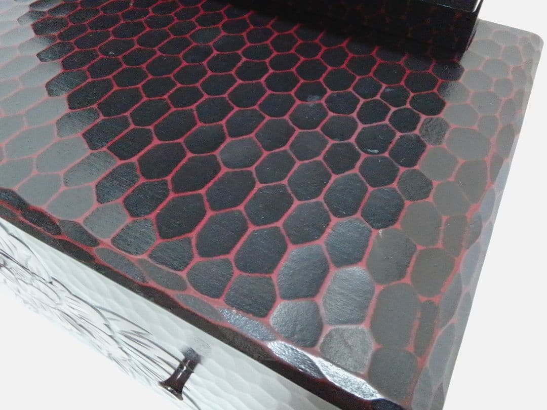 鎌倉彫 鏡台 三面鏡 木製 牡丹 アンティーク 昭和レトロ 和風 ドレッサー