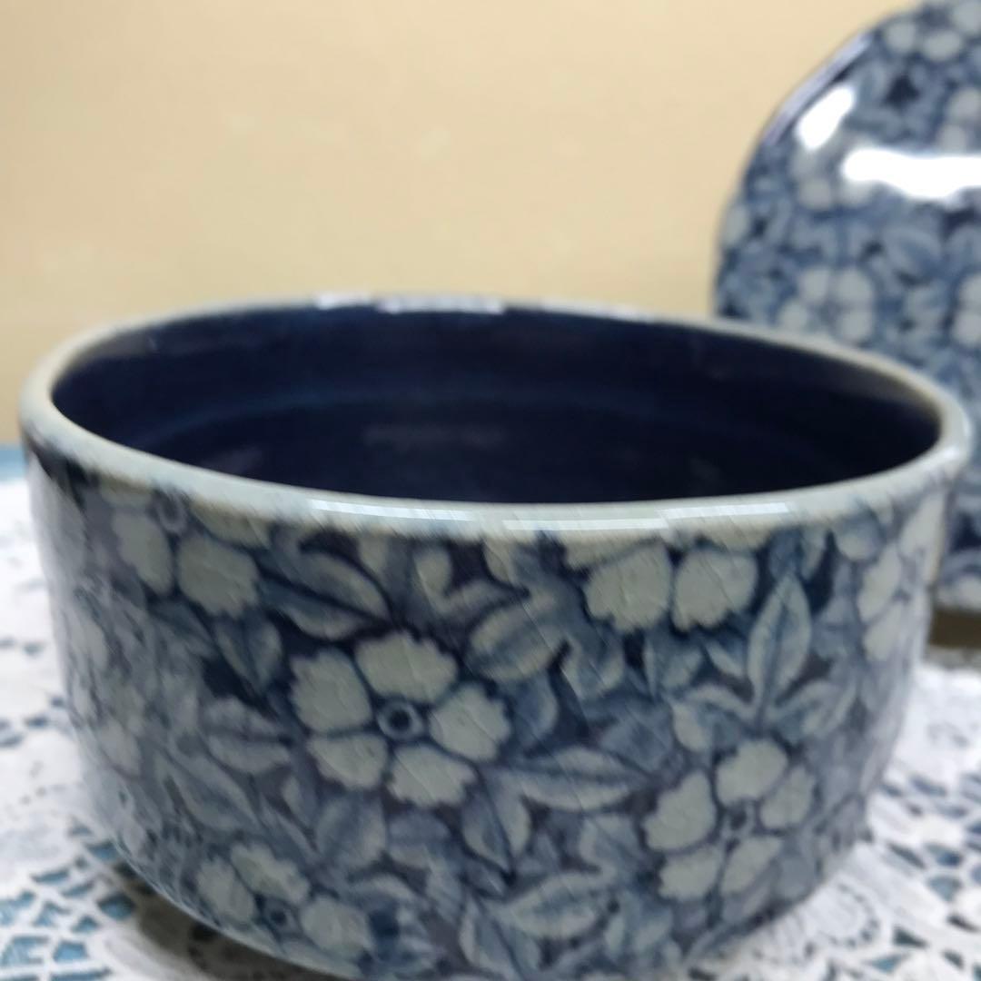 辻修窯　お花がいっぱいの蓋物　お櫃