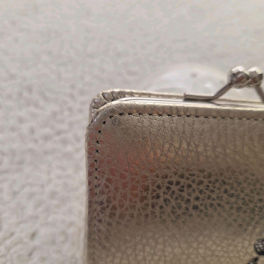 サロンドアルファード　小銭入れ がま口 財布 ケース 本革 スマイル