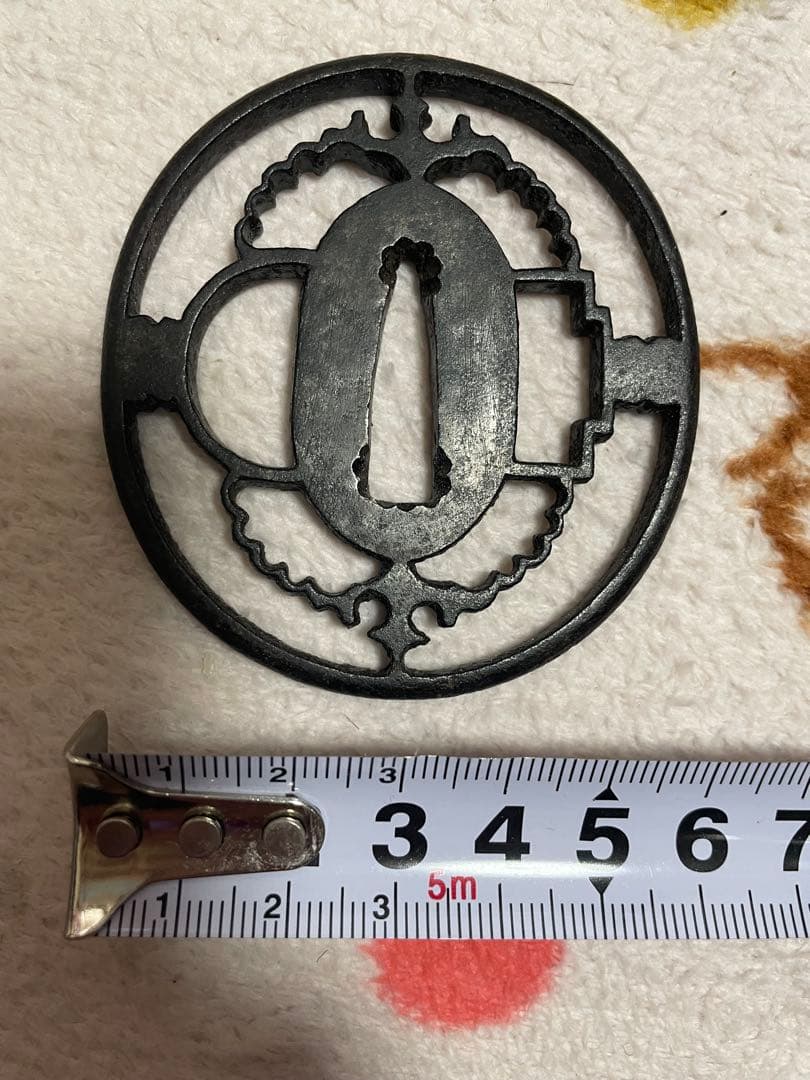 鍔　鉄地鍔　時代物　武具