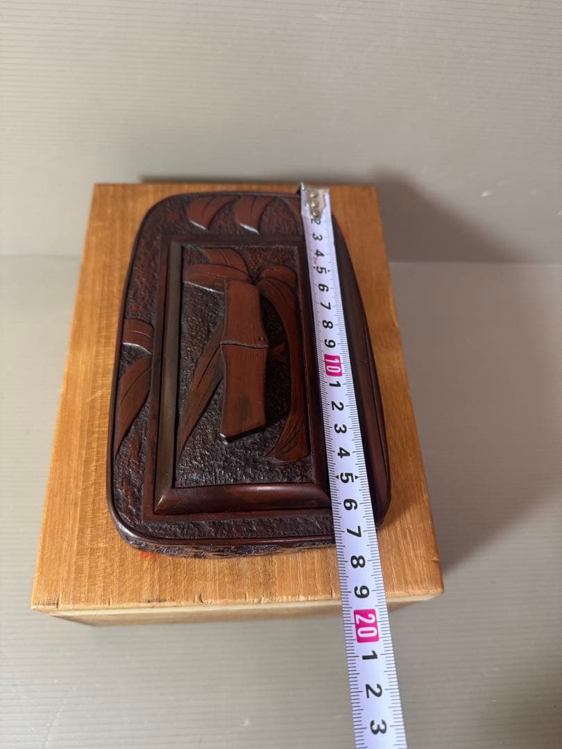 2798 書道 硯 赤間硯 龍泉堂　龍泉作　和硯 骨董 書道具　未使用