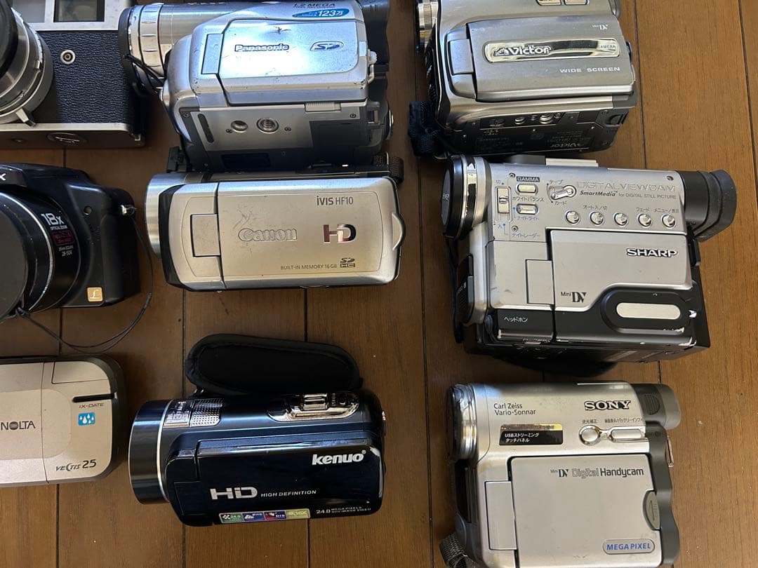 フィルムカメラ、デジタルビデオカメラ、デジカメ 20点 【ジャンク品】
