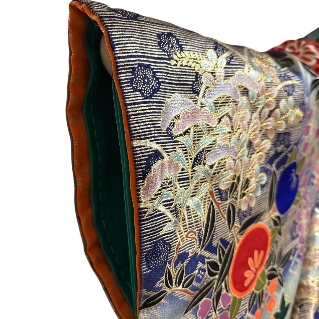 (あ969)渋めの色味の振袖㊗️大振袖⑤点セット✨