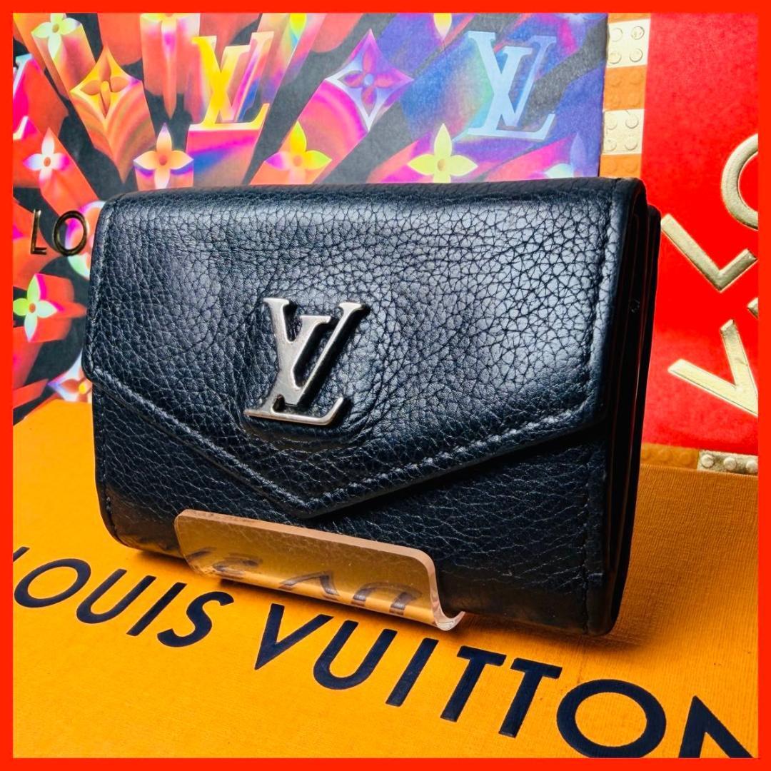【セール中！】ルイヴィトン ポルトフォイユ・ロックミニ　三つ折り財布 ノワール